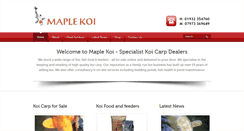 Desktop Screenshot of maplekoi.com